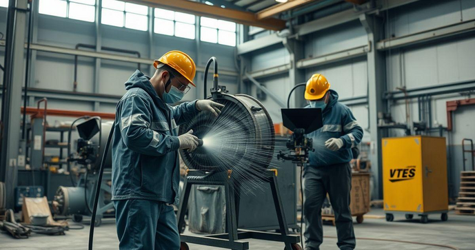 Jateamento industrial é a solução ideal para limpeza e preparação de superfícies Jateamento industrial é a solução ideal para limpeza e preparação de superfícies