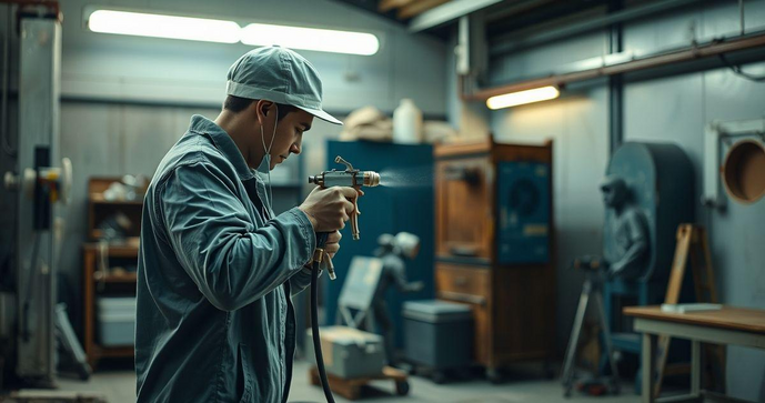 Pintura industrial com pistola: técnicas e vantagens para otimizar seus projetos