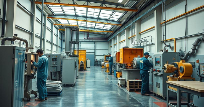 Integração perfeita de pintura e jateamento industrial