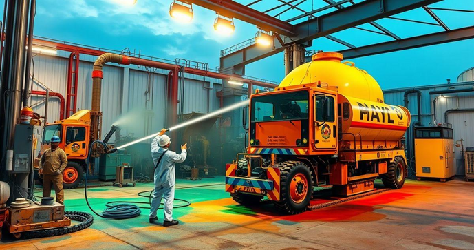Transforme sua Indústria: O Poder do Jateamento e Pintura Industrial