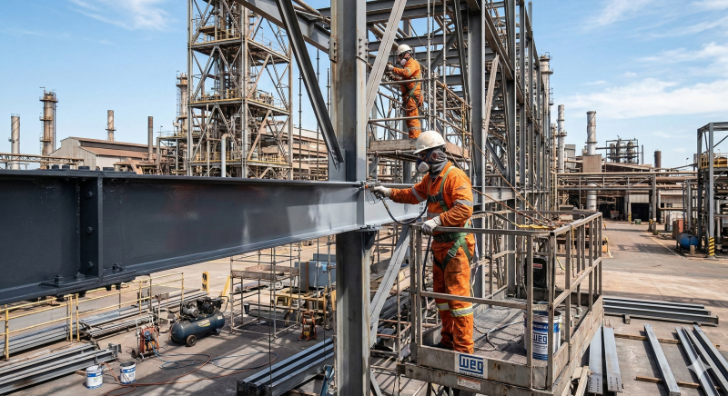 Pintura Industrial Eficiente: Garanta Maior Durabilidade e Segurança para Estruturas Metálicas
